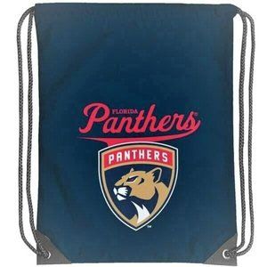FLORIDA PANTHERS CURVE CINCH DRAWSTRING BACKPACK BACKSACK BAG WITH CORD TOTE NEW